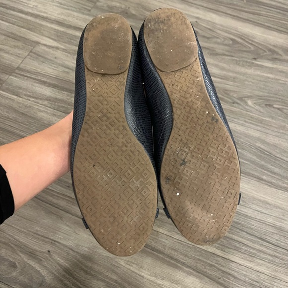 Tory Burch Navy Mini Miller Flats - Picture 4 of 8